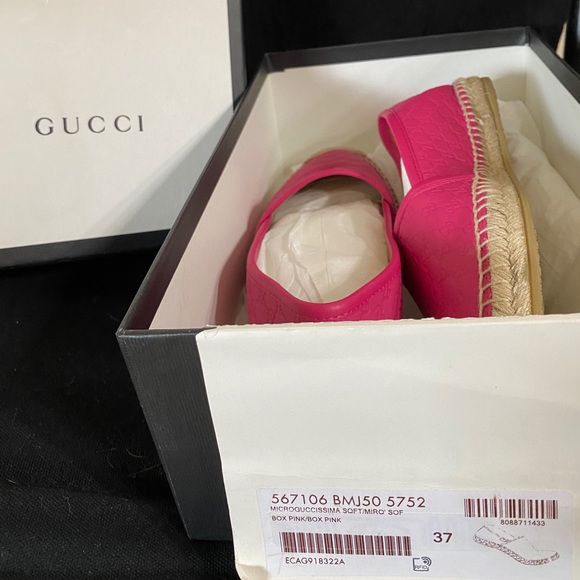 Authentic Gucci Microguccissima Espadrilles. Selling with box, no dust bag. - Picture 2 of 13